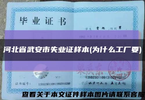 河北省武安市失业证样本(为什么工厂要)缩略图