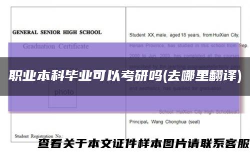 职业本科毕业可以考研吗(去哪里翻译)缩略图