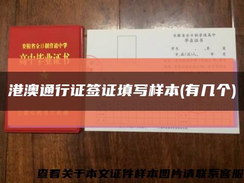港澳通行证签证填写样本(有几个)缩略图