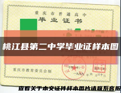 桃江县第二中学毕业证样本图缩略图