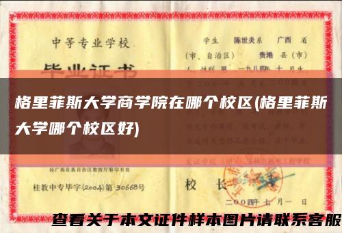 格里菲斯大学商学院在哪个校区(格里菲斯大学哪个校区好)缩略图