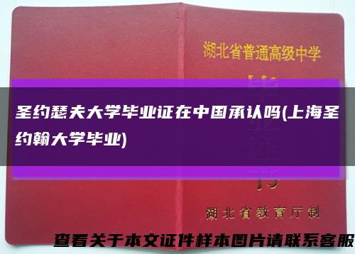圣约瑟夫大学毕业证在中国承认吗(上海圣约翰大学毕业)缩略图