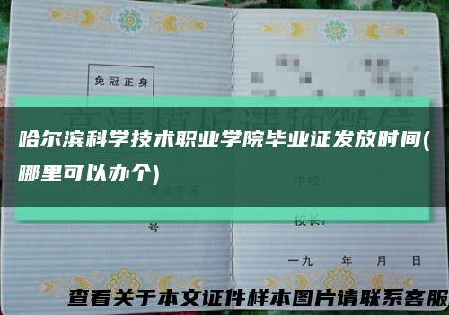 哈尔滨科学技术职业学院毕业证发放时间(哪里可以办个)缩略图