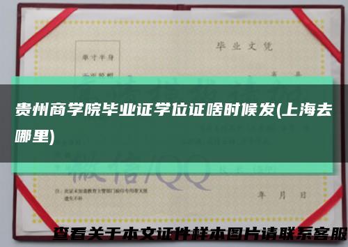贵州商学院毕业证学位证啥时候发(上海去哪里)缩略图