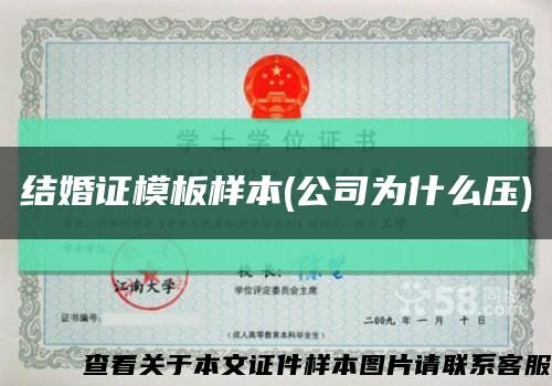 结婚证模板样本(公司为什么压)缩略图