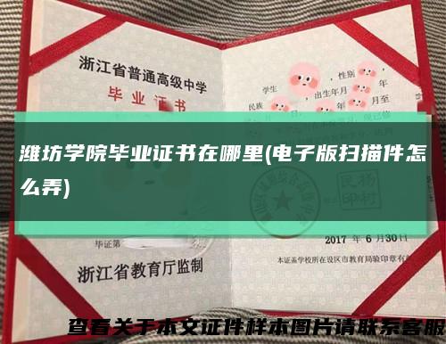 潍坊学院毕业证书在哪里(电子版扫描件怎么弄)缩略图