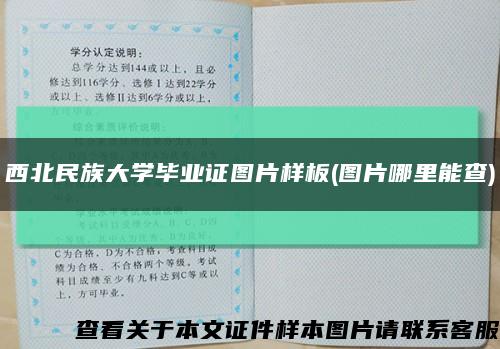 西北民族大学毕业证图片样板(图片哪里能查)缩略图
