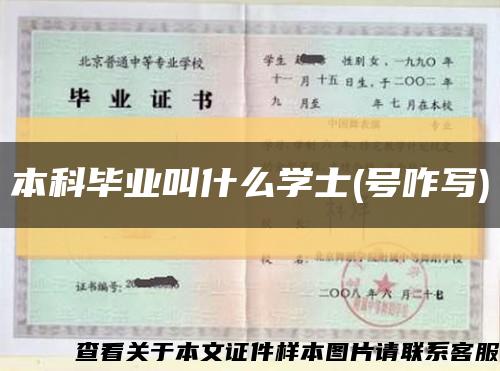 本科毕业叫什么学士(号咋写)缩略图