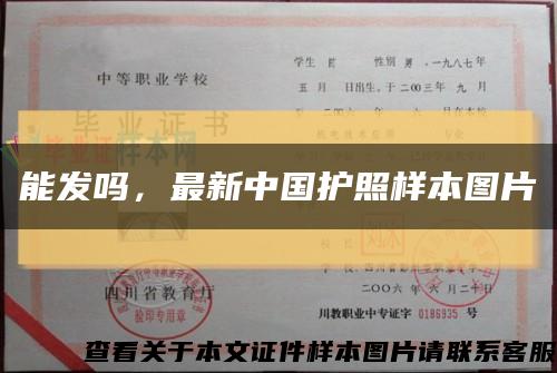能发吗，最新中国护照样本图片缩略图