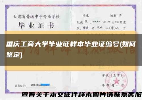 重庆工商大学毕业证样本毕业证编号(如何鉴定)缩略图