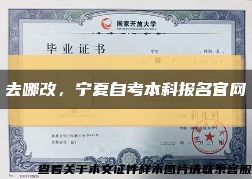 去哪改，宁夏自考本科报名官网缩略图