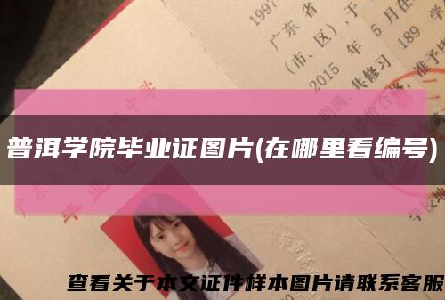 普洱学院毕业证图片(在哪里看编号)缩略图