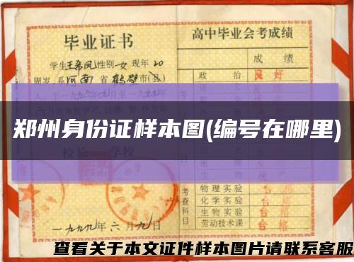 郑州身份证样本图(编号在哪里)缩略图