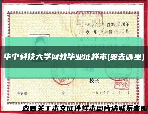 华中科技大学网教毕业证样本(要去哪里)缩略图