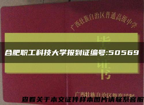 合肥职工科技大学报到证编号:50569缩略图