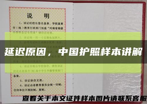 延迟原因，中国护照样本讲解缩略图