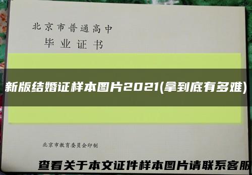 新版结婚证样本图片2021(拿到底有多难)缩略图