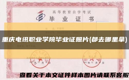 重庆电讯职业学院毕业证照片(都去哪里拿)缩略图