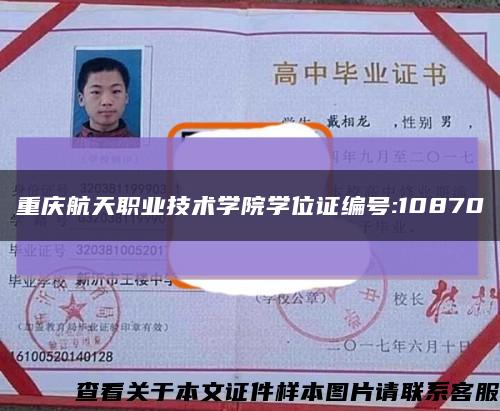 重庆航天职业技术学院学位证编号:10870缩略图