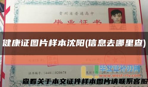 健康证图片样本沈阳(信息去哪里查)缩略图