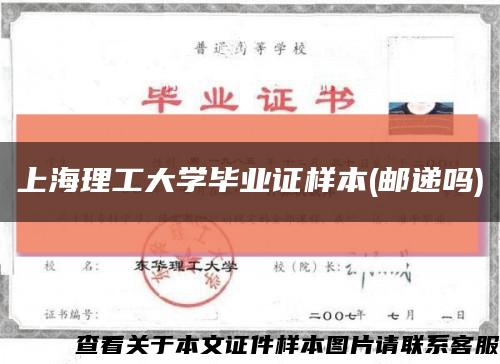 上海理工大学毕业证样本(邮递吗)缩略图