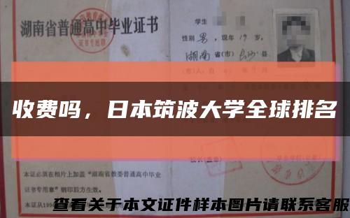 收费吗，日本筑波大学全球排名缩略图