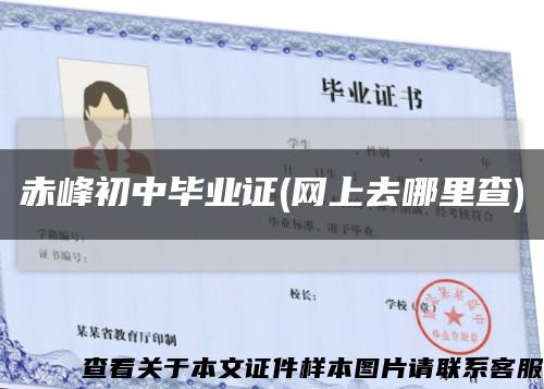 赤峰初中毕业证(网上去哪里查)缩略图