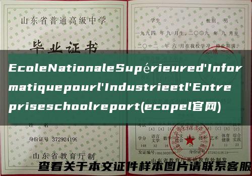EcoleNationaleSupérieured'Informatiquepourl'Industrieetl'Entrepriseschoolreport(ecopel官网)缩略图