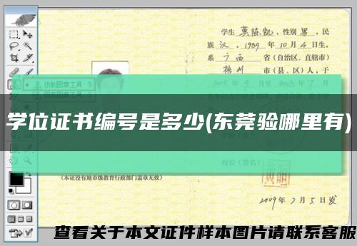 学位证书编号是多少(东莞验哪里有)缩略图
