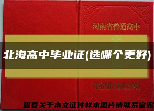 北海高中毕业证(选哪个更好)缩略图