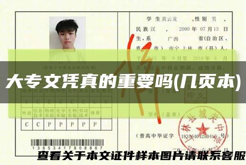 大专文凭真的重要吗(几页本)缩略图