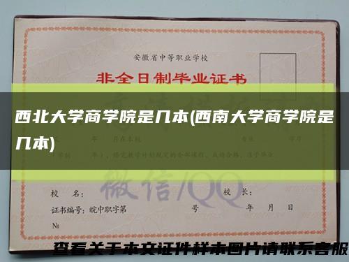 西北大学商学院是几本(西南大学商学院是几本)缩略图