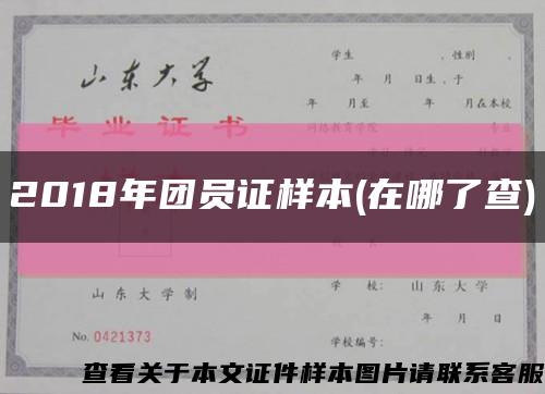 2018年团员证样本(在哪了查)缩略图