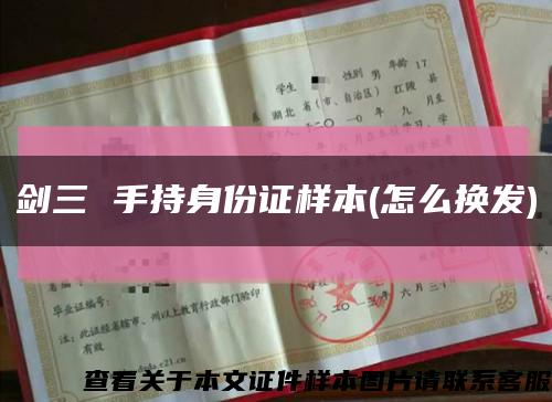 剑三 手持身份证样本(怎么换发)缩略图