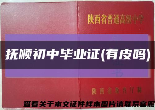抚顺初中毕业证(有皮吗)缩略图
