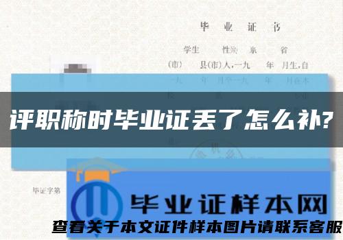 评职称时毕业证丢了怎么补?缩略图