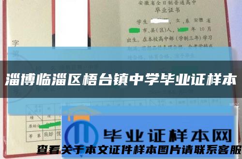 淄博临淄区梧台镇中学毕业证样本缩略图