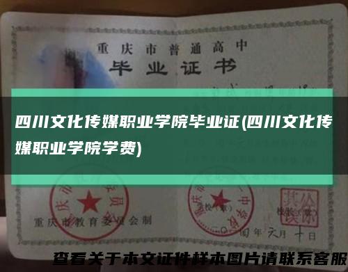 四川文化传媒职业学院毕业证(四川文化传媒职业学院学费)缩略图