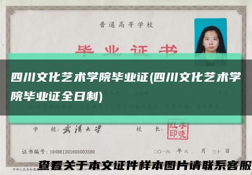 四川文化艺术学院毕业证(四川文化艺术学院毕业证全日制)缩略图