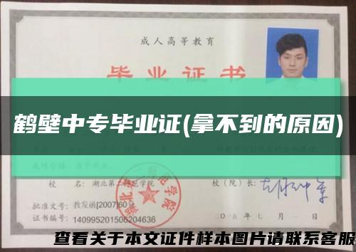 鹤壁中专毕业证(拿不到的原因)缩略图