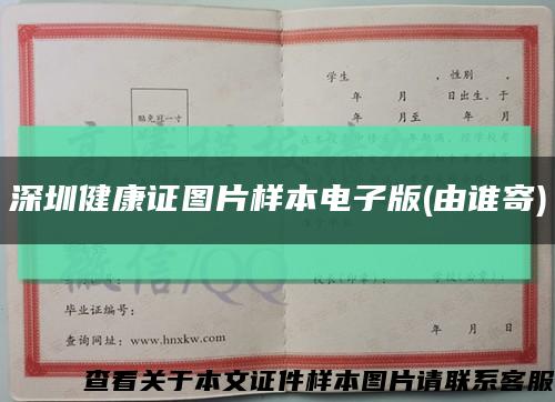 深圳健康证图片样本电子版(由谁寄)缩略图