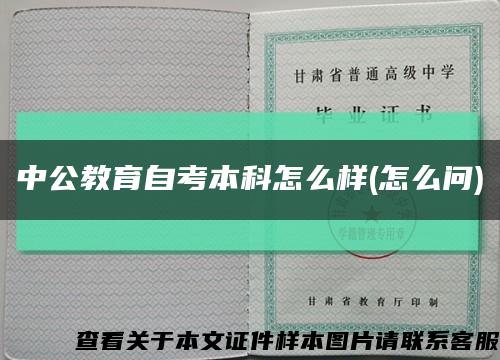 中公教育自考本科怎么样(怎么问)缩略图