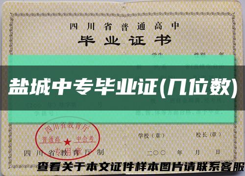 盐城中专毕业证(几位数)缩略图