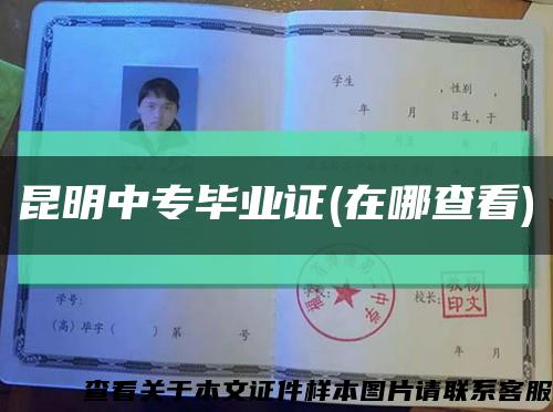 昆明中专毕业证(在哪查看)缩略图