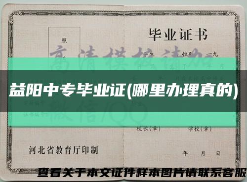 益阳中专毕业证(哪里办理真的)缩略图