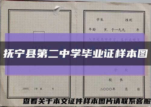 抚宁县第二中学毕业证样本图缩略图
