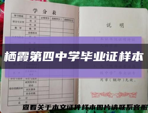 栖霞第四中学毕业证样本缩略图