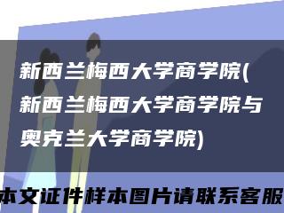 新西兰梅西大学商学院(新西兰梅西大学商学院与奥克兰大学商学院)缩略图