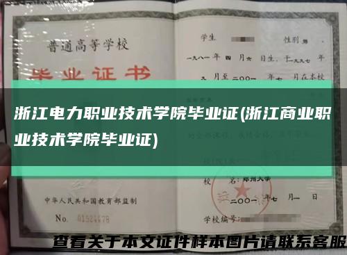 浙江电力职业技术学院毕业证(浙江商业职业技术学院毕业证)缩略图