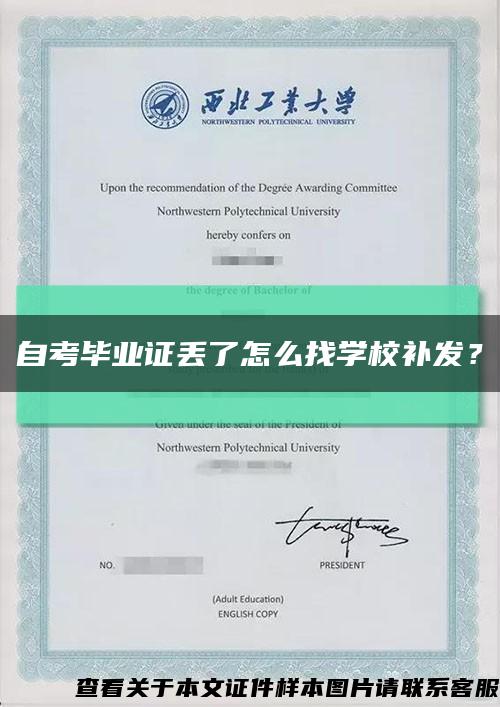 自考毕业证丢了怎么找学校补发？缩略图